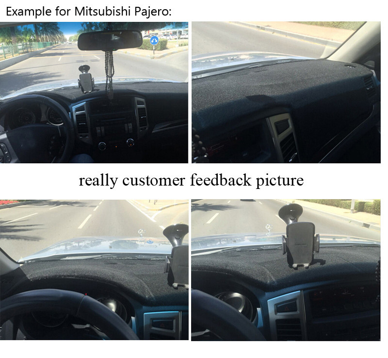 Car Dashboard Covers Mat for Buick New Excelle 2008-2015 Right Hand Drive Dashmat Pad Dash Cover Auto Dashboard Accessories