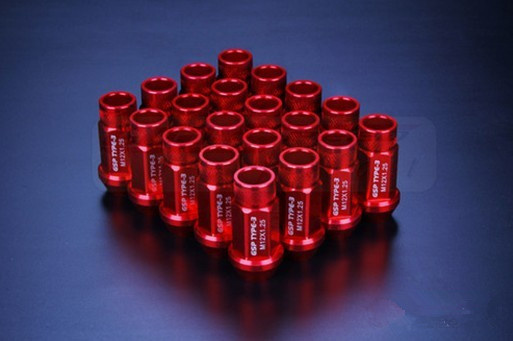 CNC Wheel Rim Racing CNC Lug Nuts 50mm 20 PCS M12 X 1.25mm