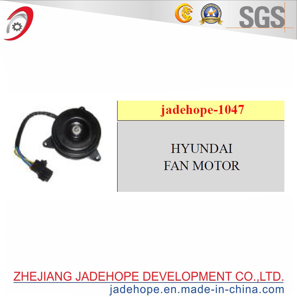 Fan Motor for The Hyundai A/C