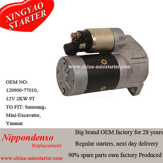 Samsung Se50-3 Mini-Excavator Used Yarmar Starter (129900-77010)
