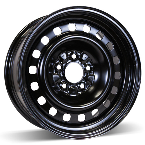 16X7 (5-114.3) Black Steel Winter Wheel