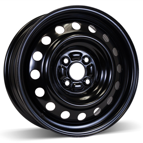 15X6.0 (4-100) Black Snow Wheel Rim