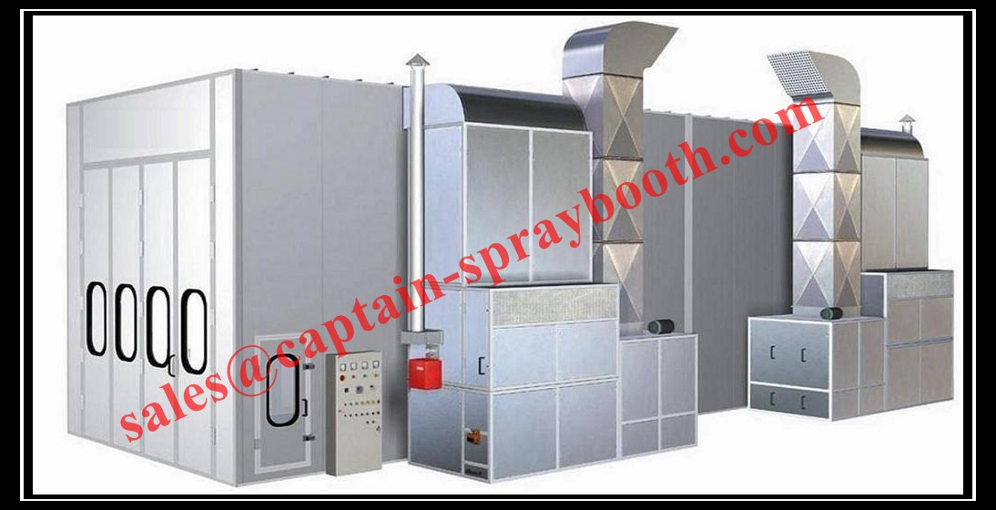 Large Spray Booth with High Efficient Exhaust System