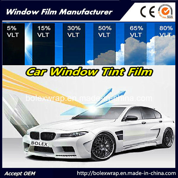 Vlt 5%~35% Window Tint Film Roll, Solar Film for Privacy and Heat Reduction