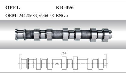 Camshaft 24428683, 5636058 for Opel