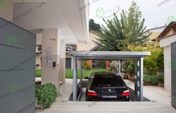 High Quality Basement Garage Car Lift with Roof