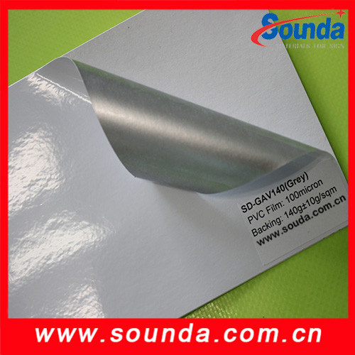 80mircon 2018 New Grey PVC Self Adhesive Vinyl