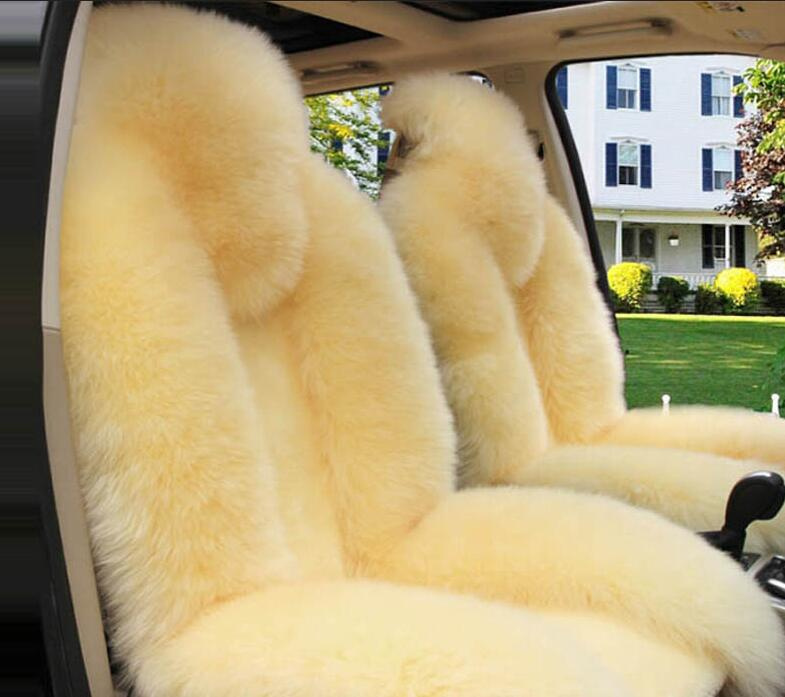 Sheepskin Low Fur Car Seat Cover