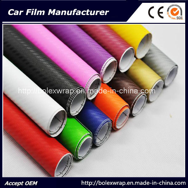3D Carbon Fiber Car Wrap Vinyl Film, 3D Carbon Fiber Vinyl