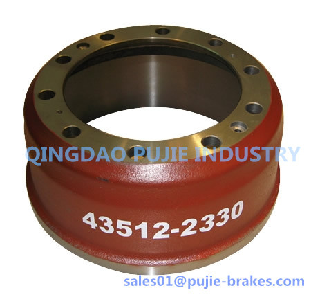 43512-2330 Truck Brake Drum for Hino Truck