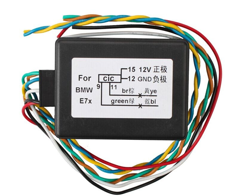 2014 BMW Cic Retrofit Adapter Emulator Video in Motion Nav Voice Control Activation Support E9X E6X