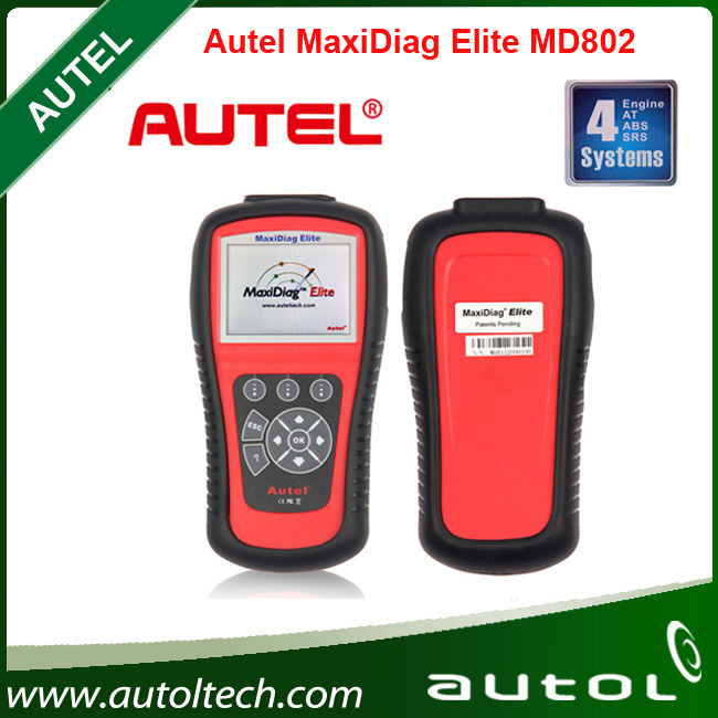 Maxidiag Elite Md802 for 4 System Autel Md802 with Datastream Model Engine, Transmission, ABS and Airbag Code Reader Md 802