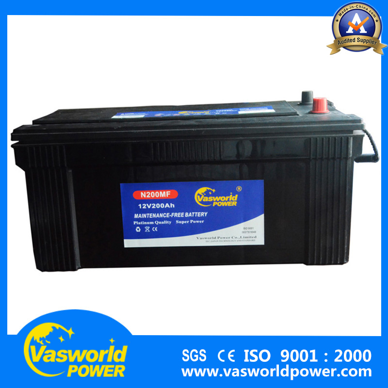 Maitenance Free 12V 200ah Car Battery Manufacturer Korea for Truck