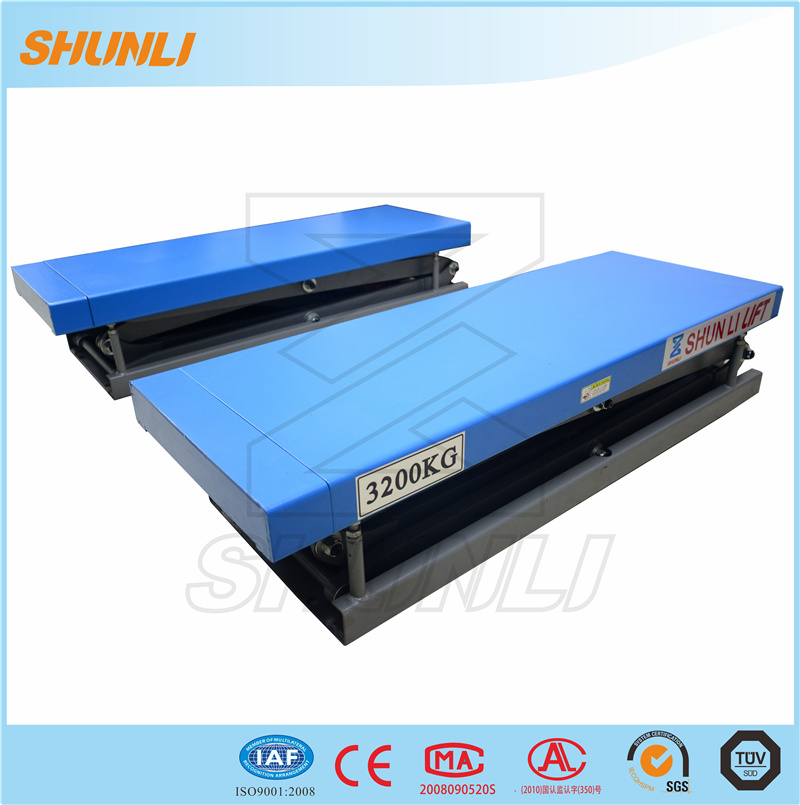 3200kg Underground Scissor Design Car Hoists