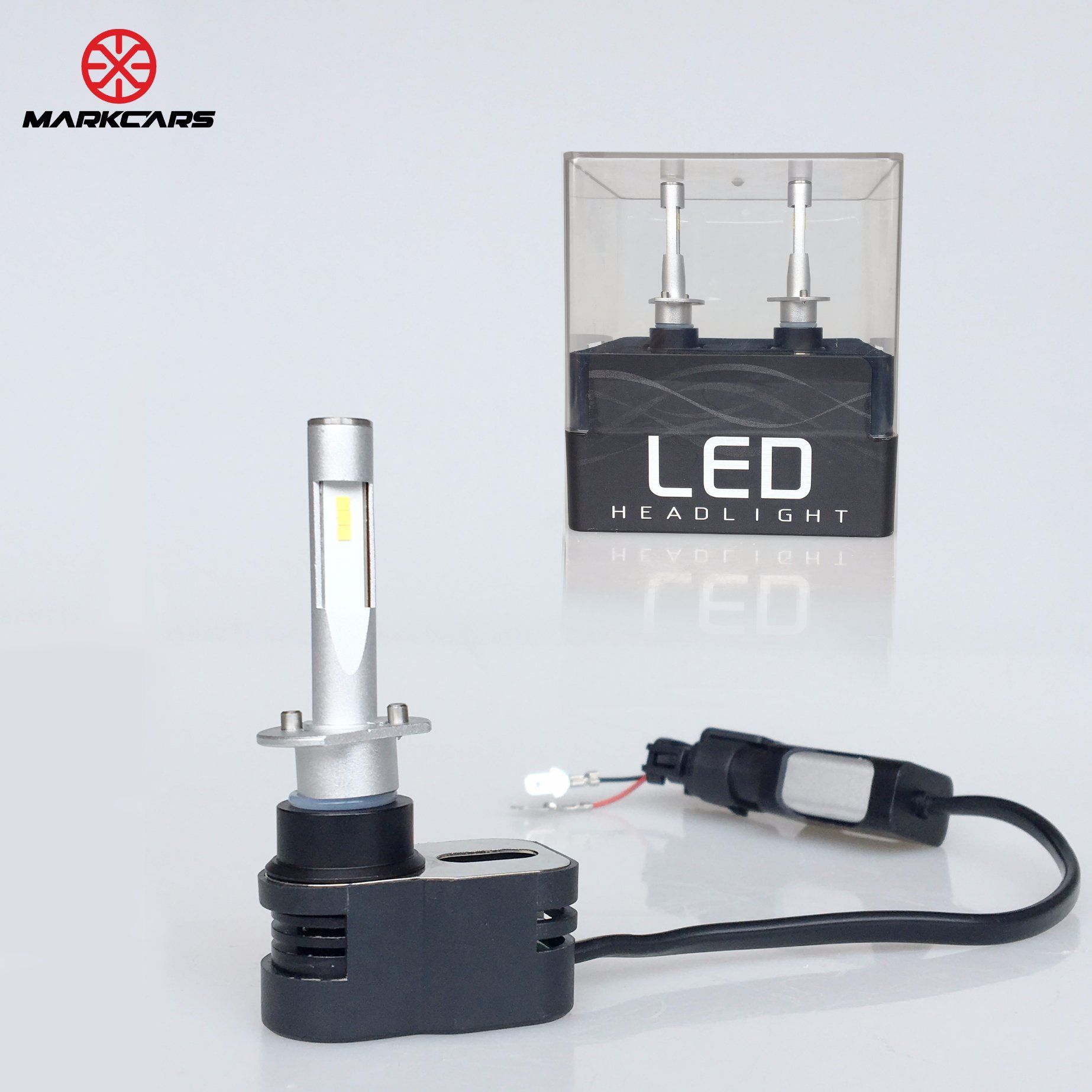 Markcars LED Bulbs Smallest Headlight H1