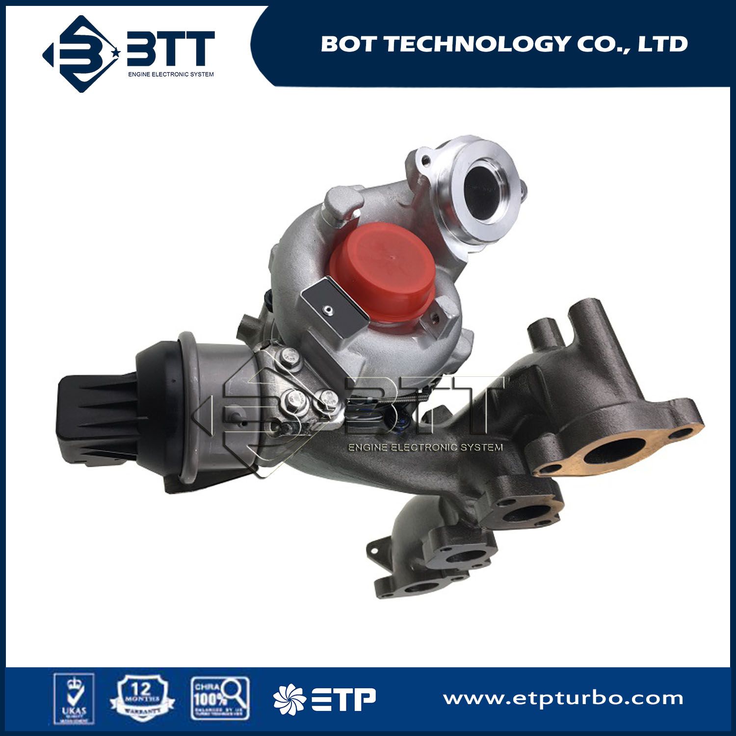 Turbocharger 53039880205/53039700205/53039880139/53039880132 BV43 03L253056A Volkswagen EOS 2.0 Tdi, Golf V 2.0 Tdi, Golf VI 2.0 Tdi, Passat B6 2.0 Tdi