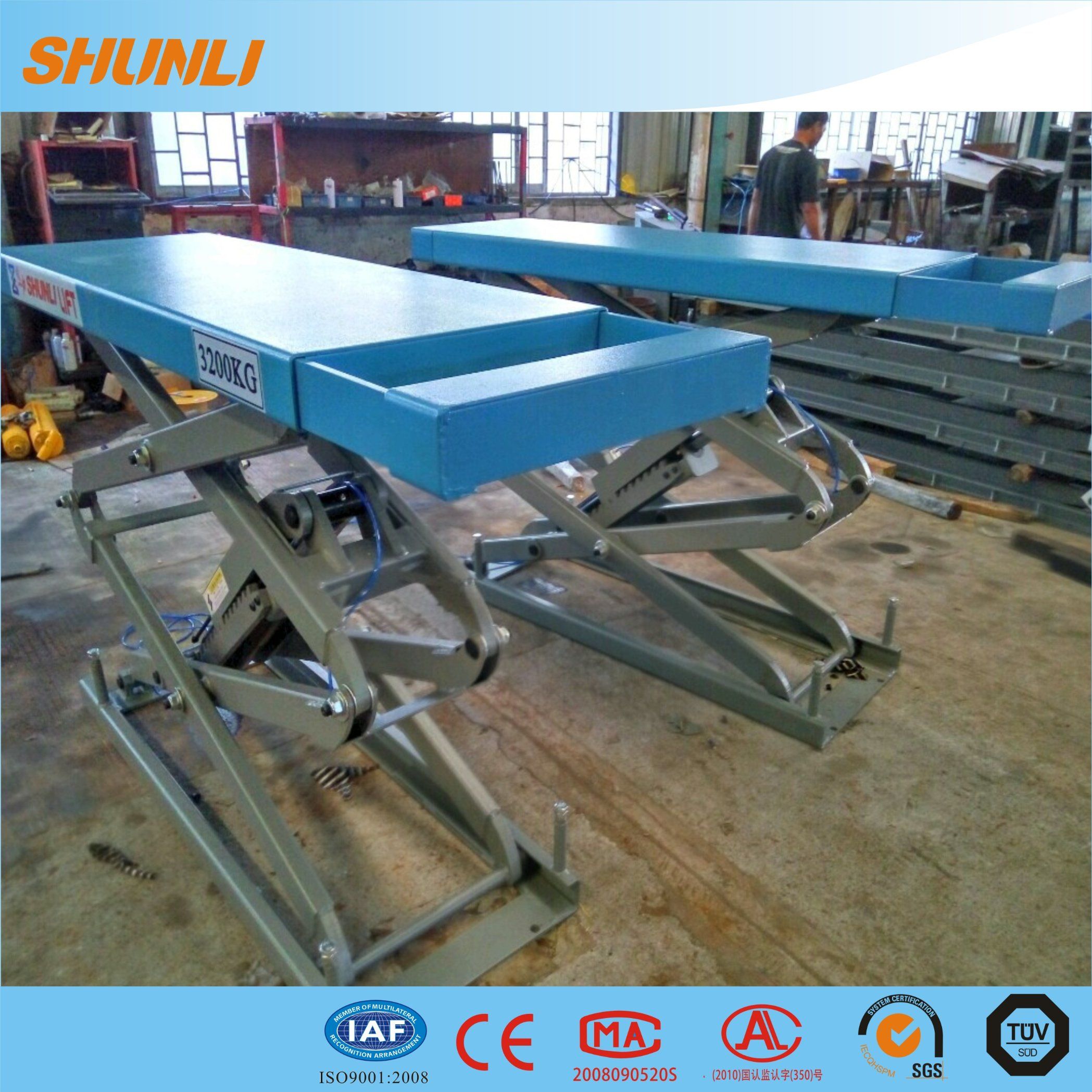 3.2t Small in-Ground Scissor Lifter with Ce