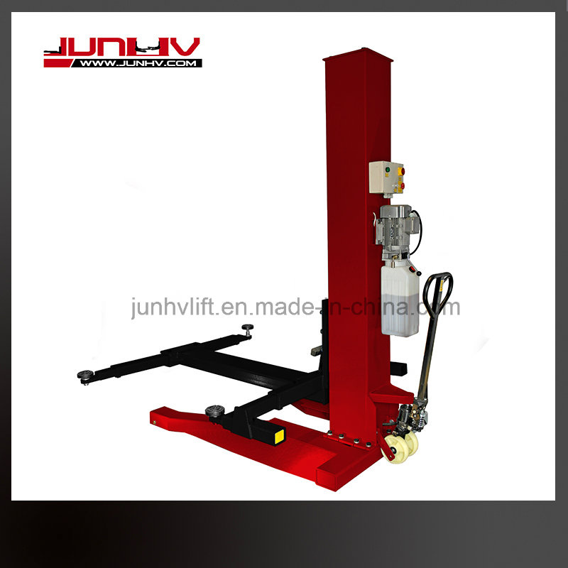2500kg Lifting Capacity Adjustable Arms 1 Column Mobile Lift for Sale