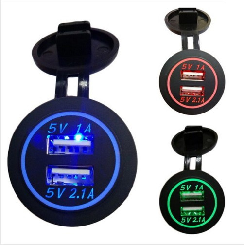 New 2-Port USB Socket Universal Car Charger for Phone iPhone6/6s/5 iPod/iPad Samsung