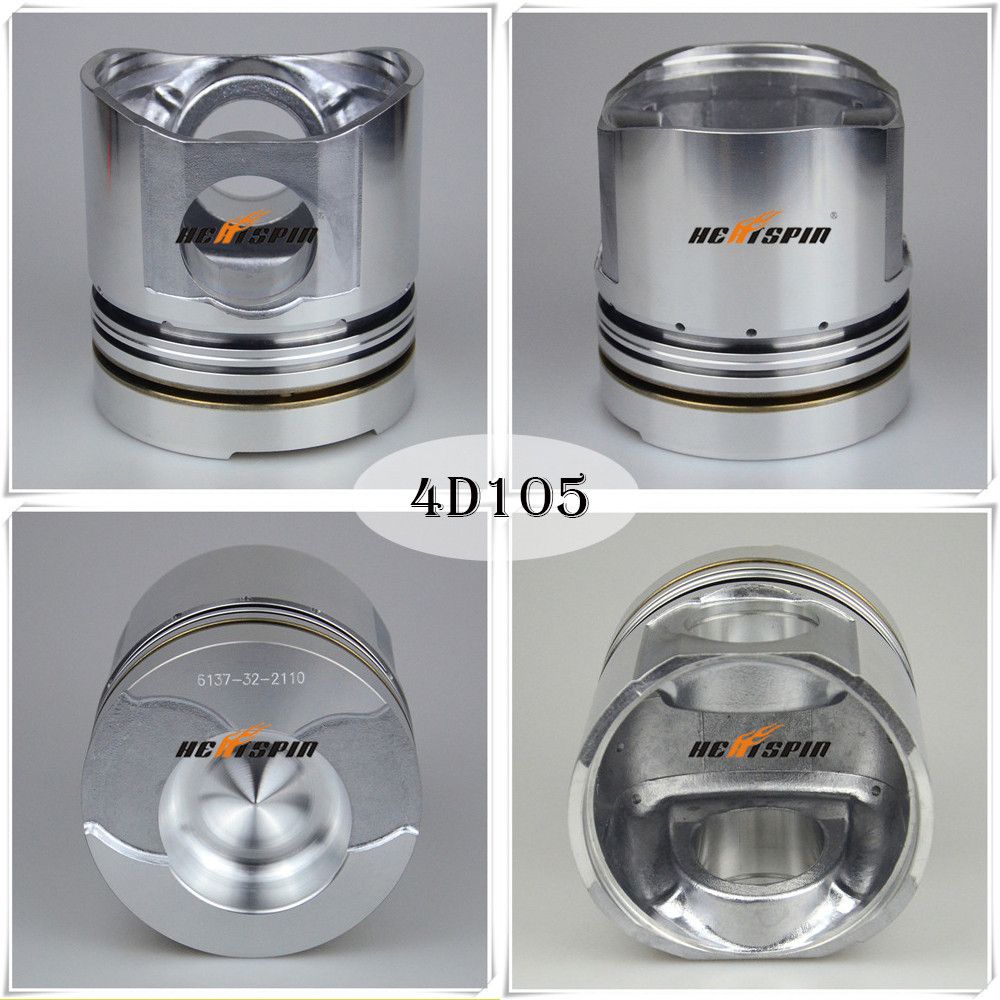 Engine Piston 4D105 or 6D105 for Komatsu Spare Part 6136-32-2010/6136-32-2110