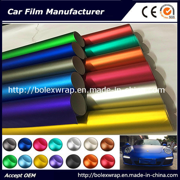 2018 Matte Chrome Ice Film Car Wrap Adhesive Vinyl