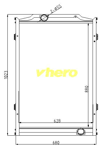 High Quality Cooling system Auto Radiator for Truck Mercedes-Zenz A5715000301