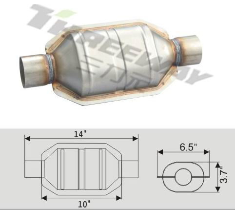 Exhaust Performance Catalytic Converter Euro4 for Small Cars & Trucks