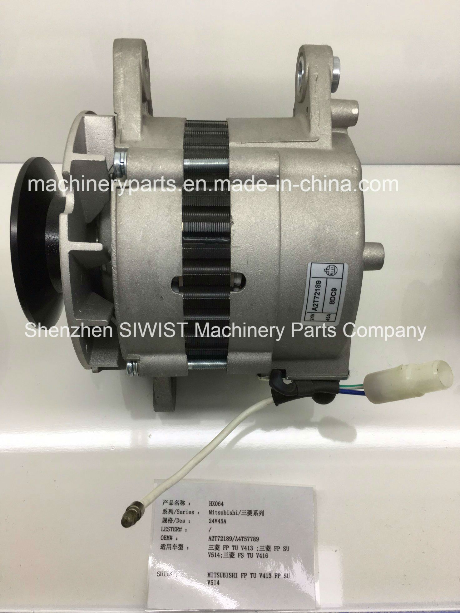 Alternator A2t72189 A4t57789 A4t58289 A4t58689 A4t58989 A4t59989 A4t55189 A4t55289 Me090198 Me090592 Me091535 for Mitisubishi 8DC9 10DC 6D1 8m20 Engine