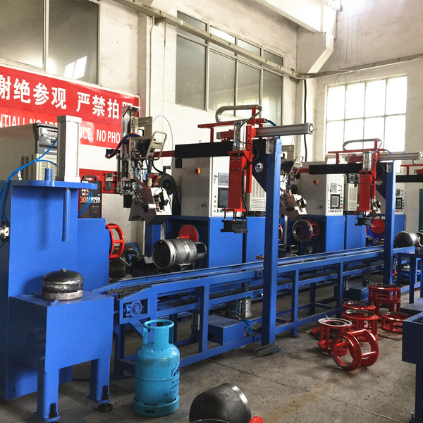 Auto LPG Gas Cylinder Manufacturing Equipments Circumferential Seam Welding Machine