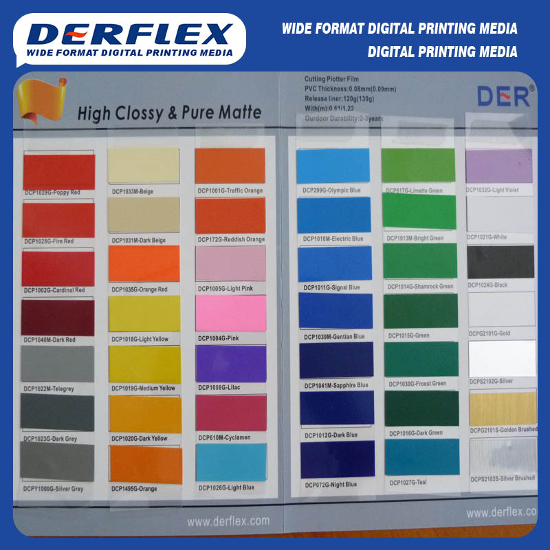 Color Self Adhesive Vinyl Plotter Film