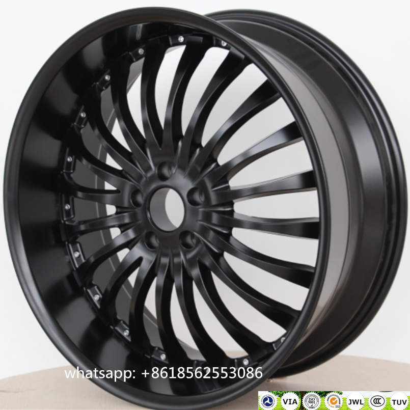 Auto Car 5hole Black Aluminum Alloy Wheel Rims 22*8.5j
