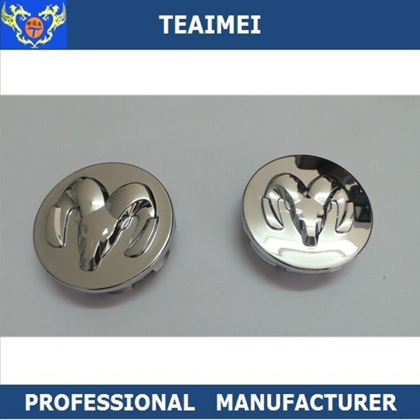 55mm Custom ABS Chrome Car Logo Alloy Wheel Center Cap