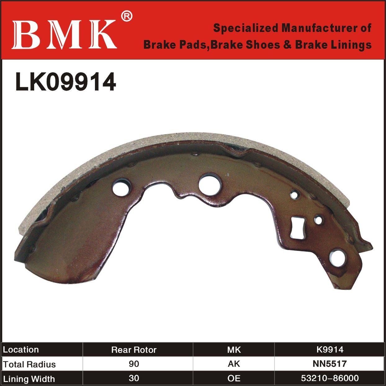 High Quality Brake Shoes #K9914