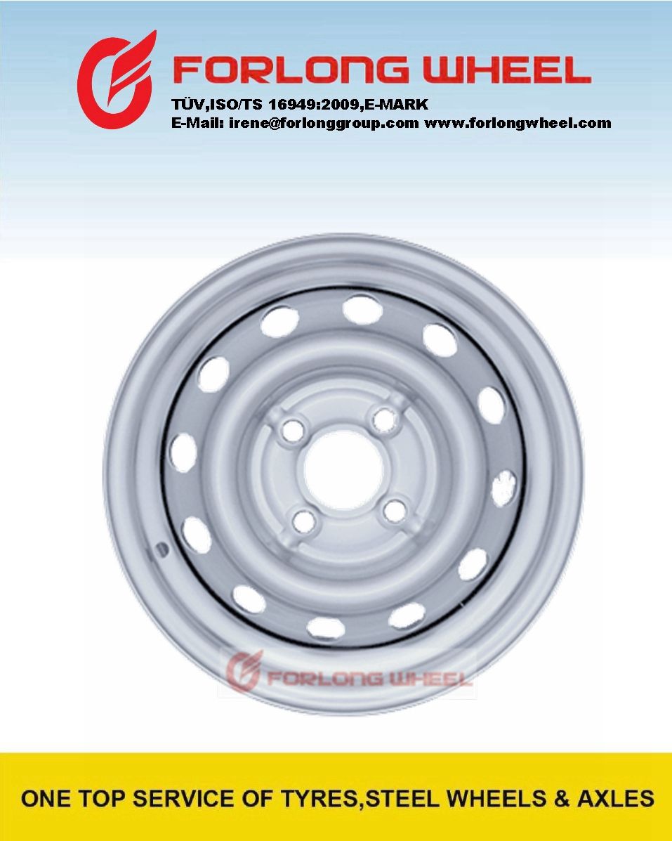 TUV Certificate 4jx13 with PCD 4X100 Steel Wheel