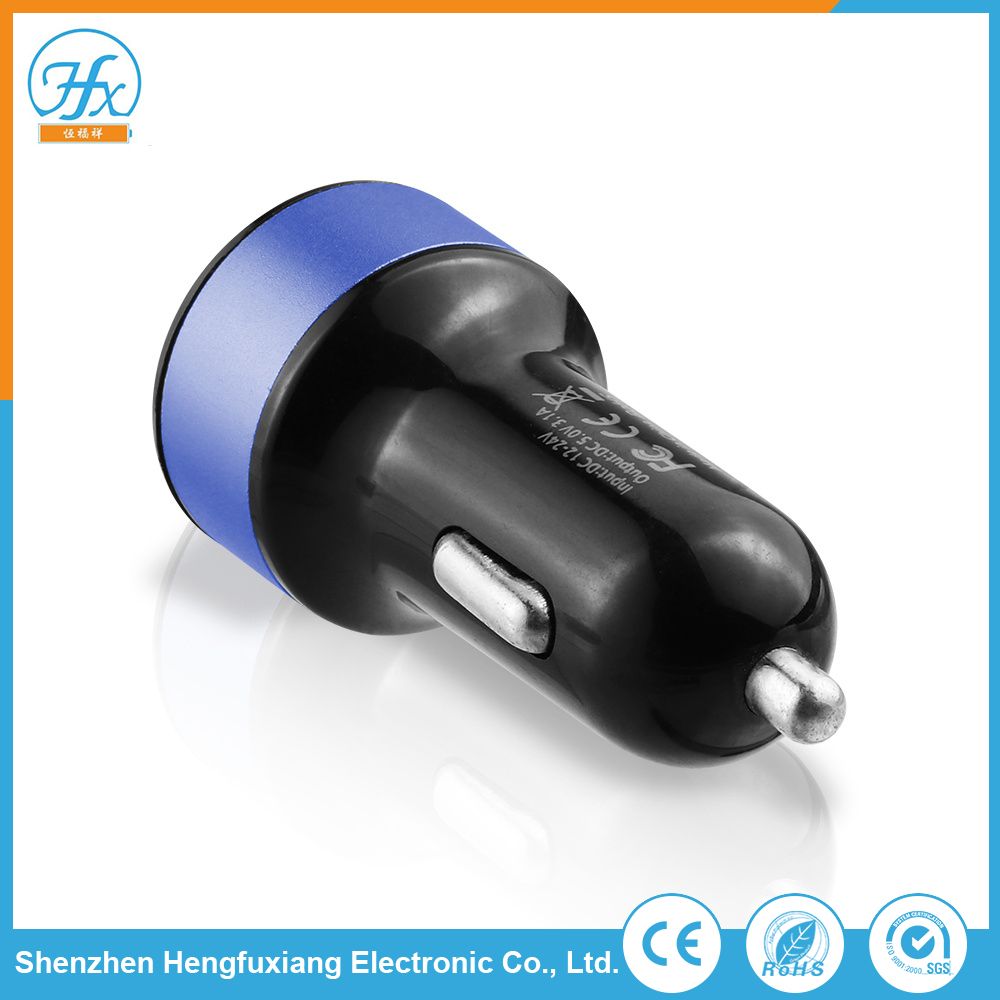 Universal 5V/2.1A Dual USB Car Cell Phone Charger