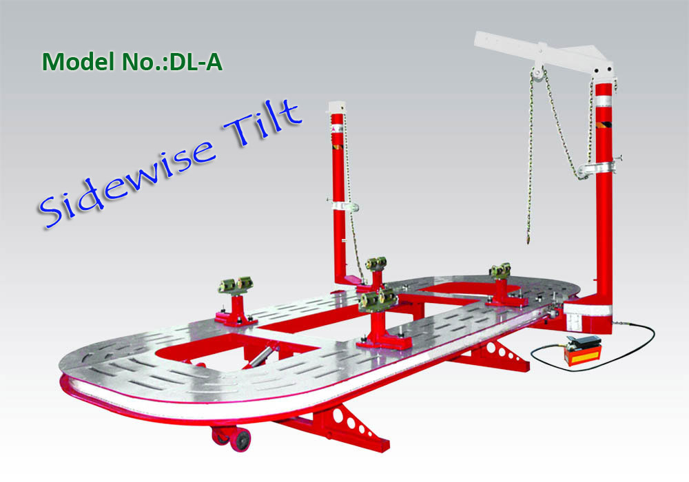 Sidewise Tilting Auto Body Collision Repair Frame Machine Straightening Bench