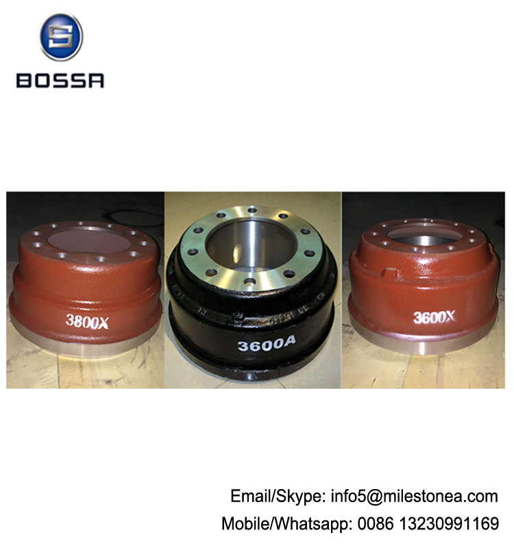 China Manufacturer Truck and Trailer Axle Parts Brake Drum 3600A 3600ax 3600X