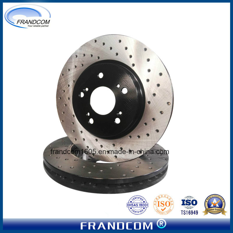 OE Good Quality Drilled Car Brake Rotor Brake Disc