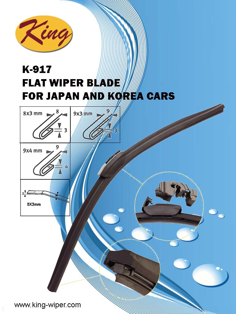 Nwb Type Hybrid Flat Wiper Blades for All Passenger Cars, Clear View, More Reliable Quality.