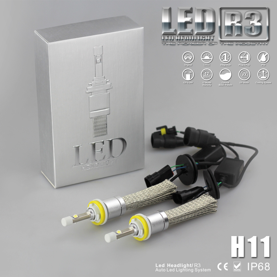 Evitek R3 LED Headlight with 40W 4800lm High Bright Bulbs