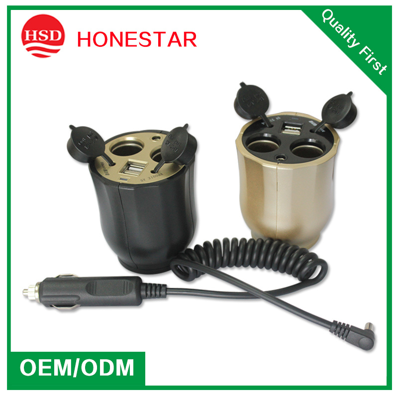 China Cheap Car Cigarette Lighter Socket Splitter for Laptop PC