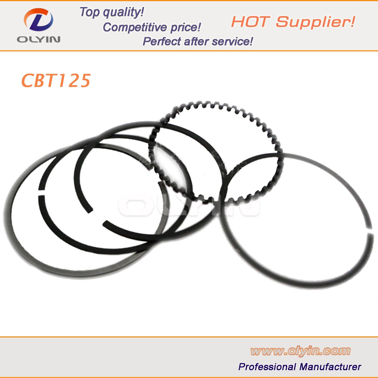 Motorcycle/Motorbike Parts Piston Ring for Cbt125 Spare Parts