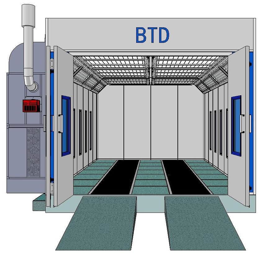 Btd 7400-1 Water Curtain Spray Paint Room with Ce