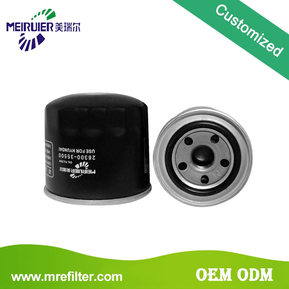 China OEM Factory Car Oil Filter for Hyundai 26300-35500
