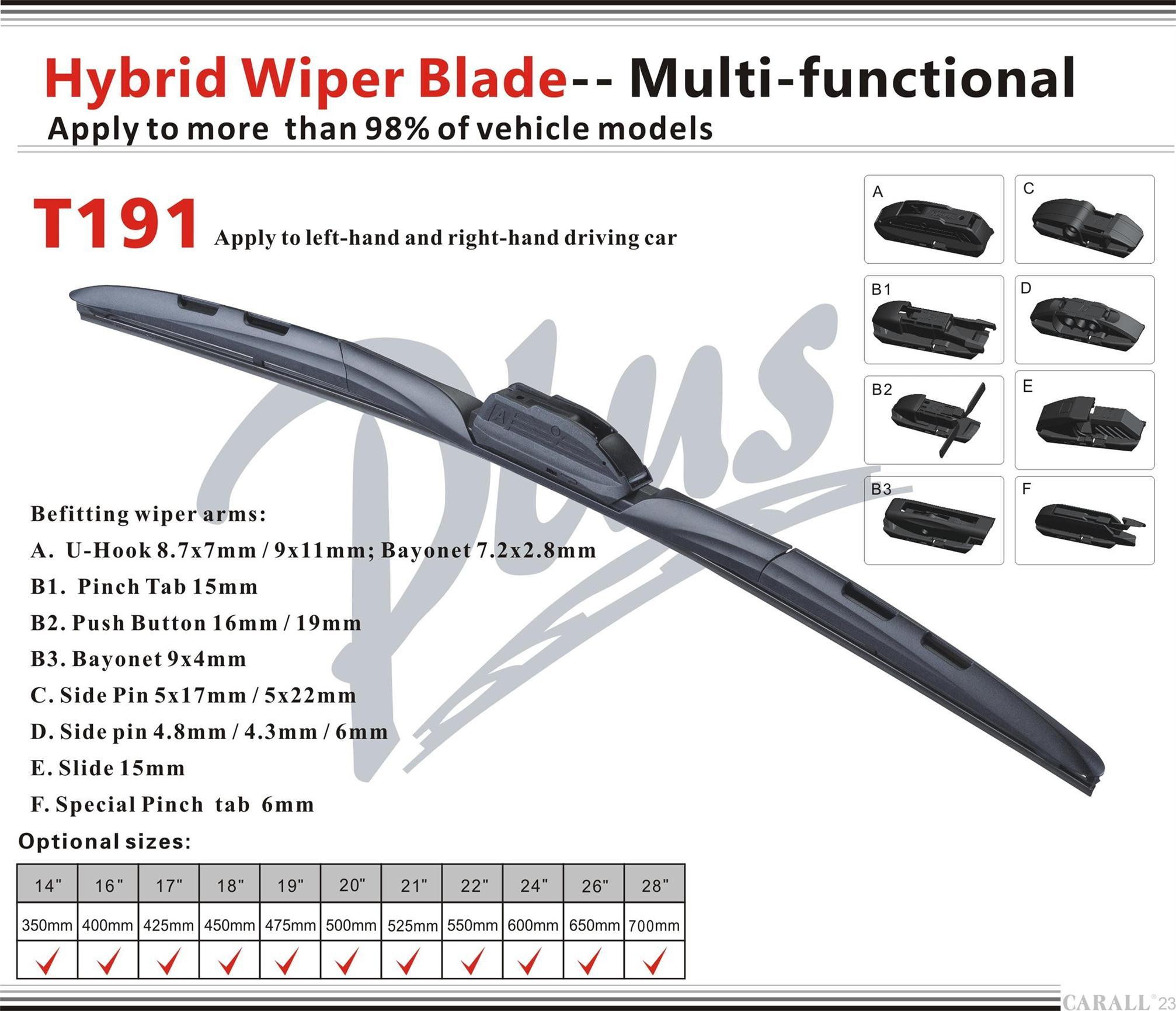 Windscreen Wiper Blade Multi-Functional Auto Accessories