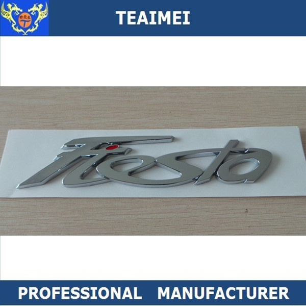 Chrome Letter Fiesta Badge Car Emblem Back Logo