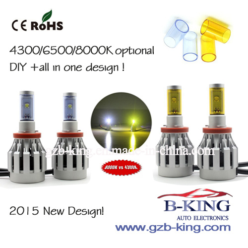 All in One DIY 3000lm 4300k 8000k Auto Headlight