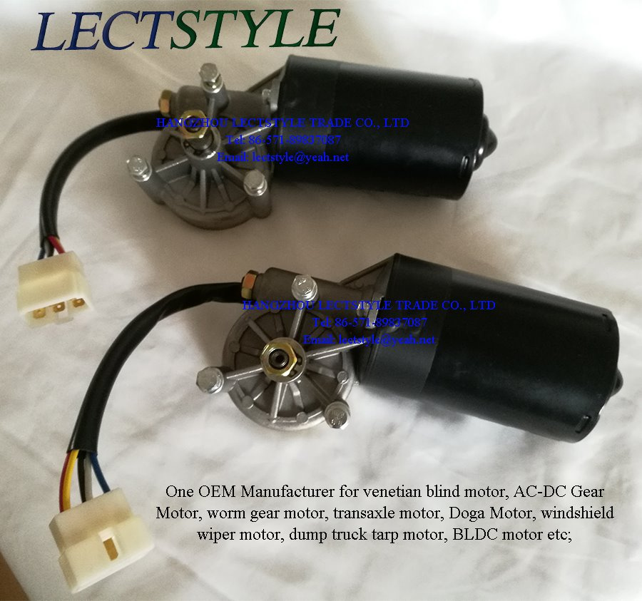 24V 52rpm Voleo DC Electrical Windshield Wiper Gear Motor on Parking Gate Opener & Shop Door Opener
