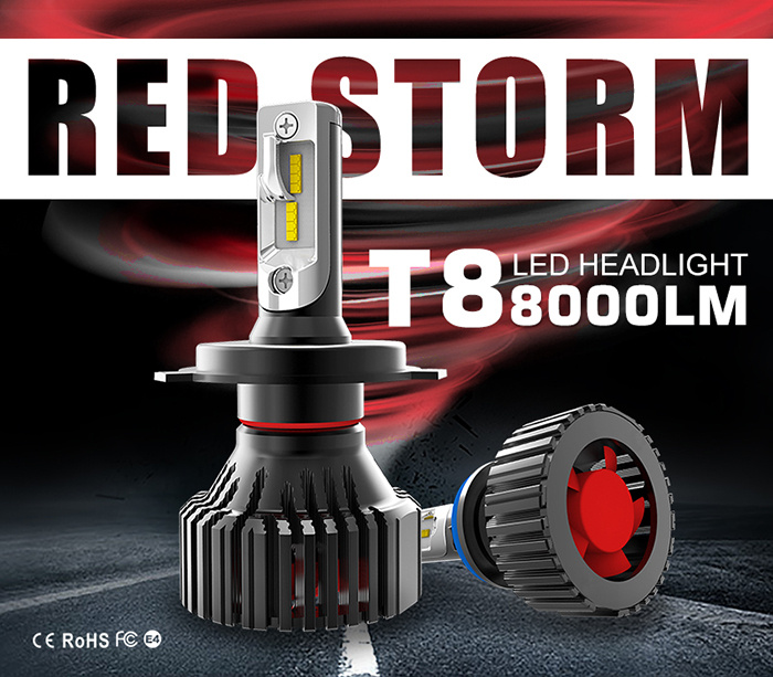 T8 LED Car Headlight H7 H4 H8 H9 H11 H16 Hb3 9005 Hb4 9006 9012 Psx24 H13 9004 9007