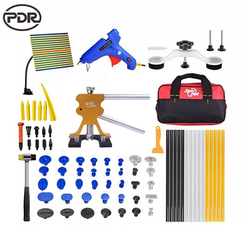 Pdr Tool Kit Dent Repair Tool Car Body Repair Kit Dent Removal LED Lamp Reflector Board Dent Puller Kit